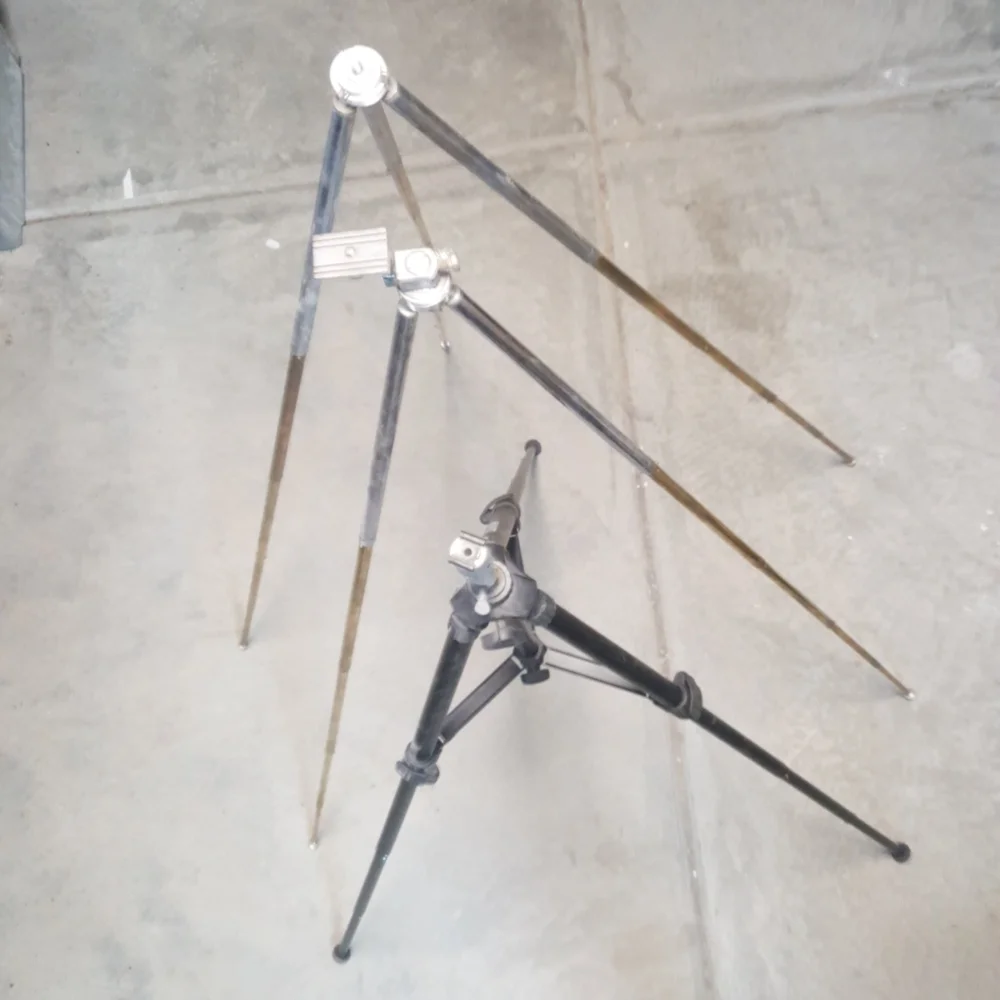 3pcs 4ft expandable tripods metal and plastic